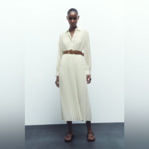 ZARA Pleated Shirtdress